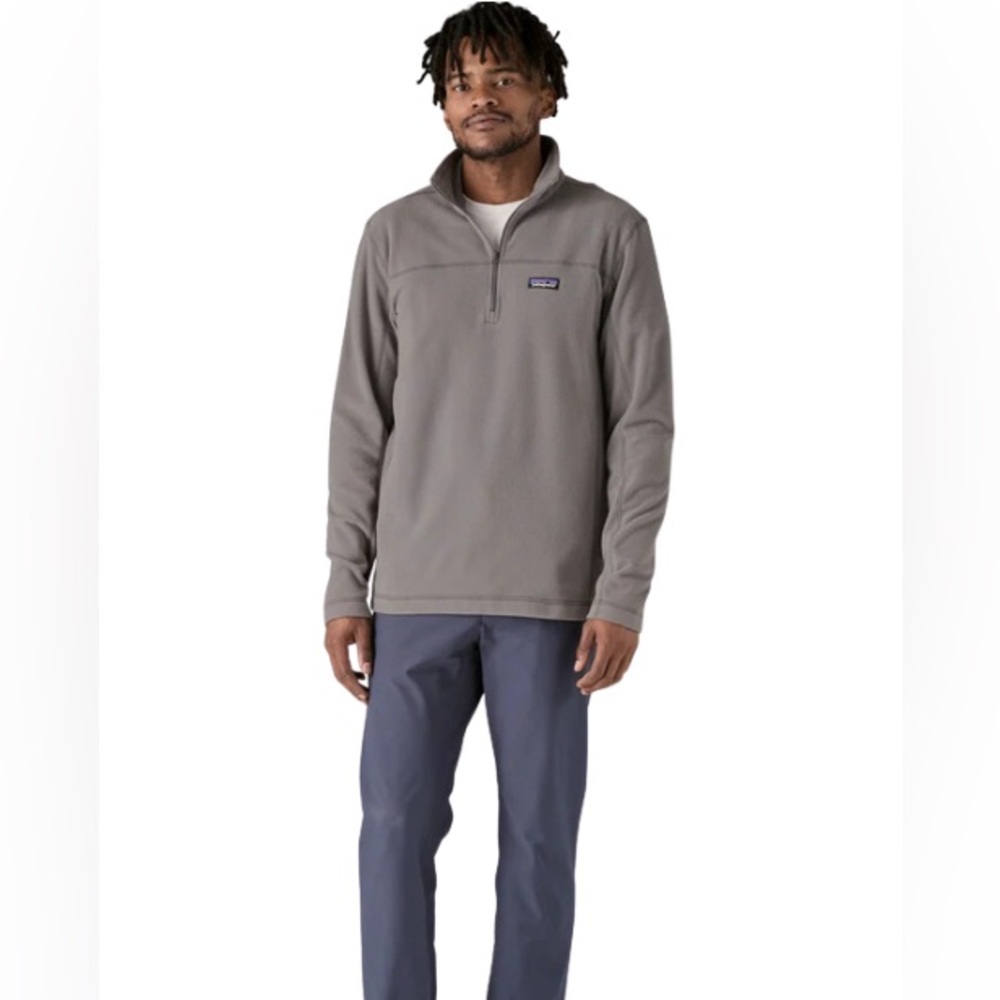 Patagonia Men's Micro D Fleece Pullover Size XL Gray